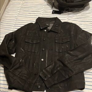 Dior Men's Charcoal Distressed Jacket